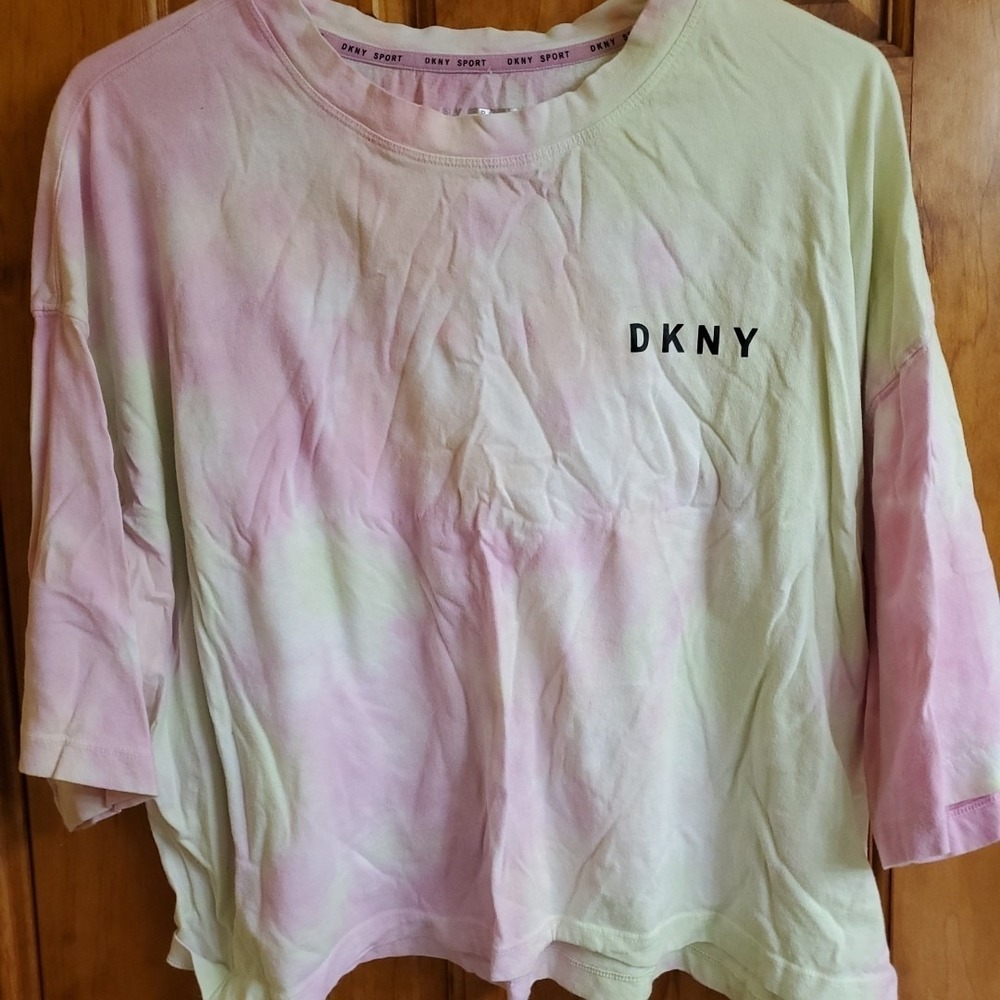 DKNY Sport Womens T-Shirt Top Running Activewear Performance Sz XL